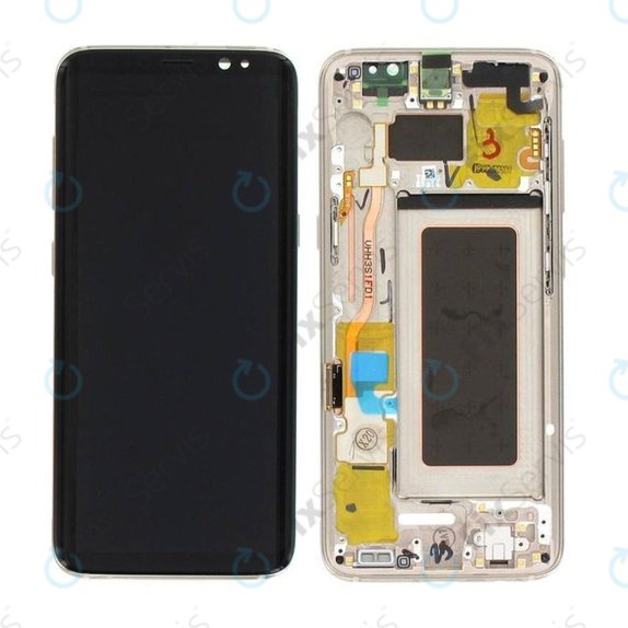 Samsung Galaxy S8 G950F - LCD Displej + Dotykové Sklo + Rám (Maple Gold) - GH97-20457F, GH97-20473F, GH97-20458F, GH97-20629F Genuine Service Pack