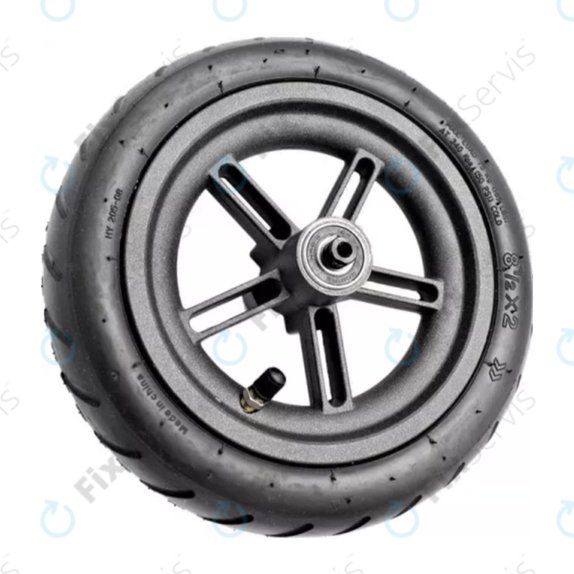 Xiaomi Mi Electric Scooter 1S, 2 M365, Essential - Komplet Zadné Koleso (Black) - C002550001900, C002550003500 Genuine Service Pack
