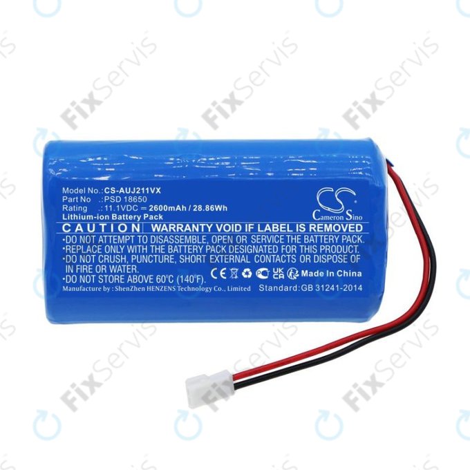 Batéria pre Aquajack 211, 2600mAh, Li-Ion, 11.1V, PSD 18650, HQ