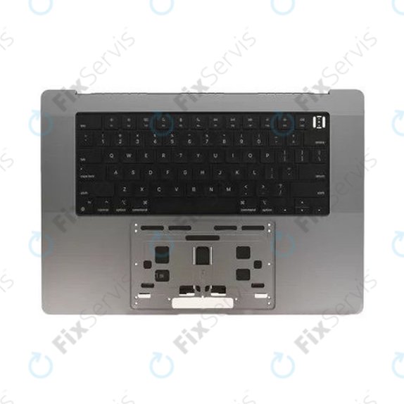 Horný rám klávesnice pre MacBook Pro 16" A2780 (Early 2023), s klávesnicou US a batériou, Space Gray, 661-32189, Genuine Apple
