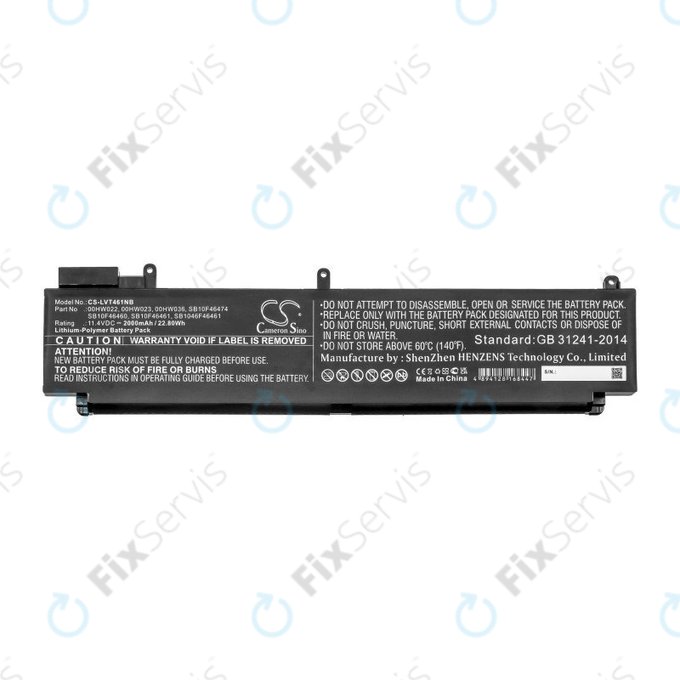 Batéria pre Lenovo ThinkPad T460s, T470s, 2000mAh, Li-Pol, 11.4V, 00HW022, HQ