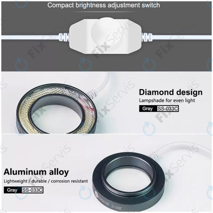 Sunshine SS-033C - Ochranné Sklo Objektivu s LED Podsvietením