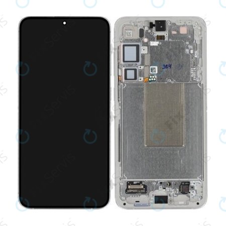 Samsung Galaxy S24 Plus S926B - LCD Displej + Dotykové Sklo + Rám (Marble Grey) - GH82-33410B Genuine Service Pack