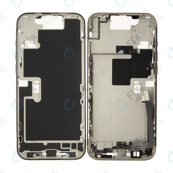 Stredný Rám s Batériou pre iPhone 16 Pro Max | White Titanium | ZD076-00694 | Genuine Apple