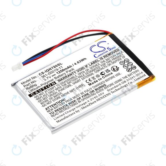 Batéria pre Garmin Nüvi 700, 710, 760, 765, Nuvi 3590, 1250mAh, Li-Pol, 3.7V, 361-00019-11, HQ