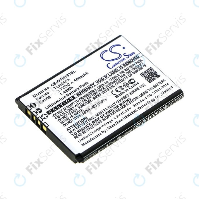 Batéria pre Alcatel OneTouch 1013, 1035D, 1046D, 400mAh, Li-Ion, 3.7V, TLi004FA, HQ