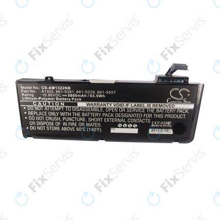 Apple MacBook Pro 13" A1278 (Mid 2009 - Mid 2012) - Batéria A1322 5800mAh HQ
