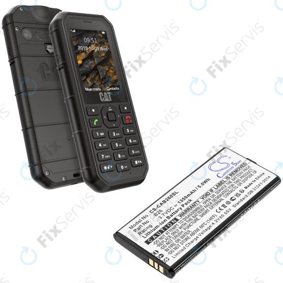 Batéria pre Cat B26, 1350mAh, Li-Ion, 3.7V, B26, HQ