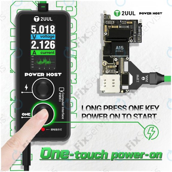 Digitálny USB-C tester napätia a prúdu (Power Host), 2UUL PW15