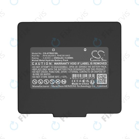 Batéria pre Hetronic, 2500mAh, Ni-MH, 3.6V, RHE3620KG, HQ
