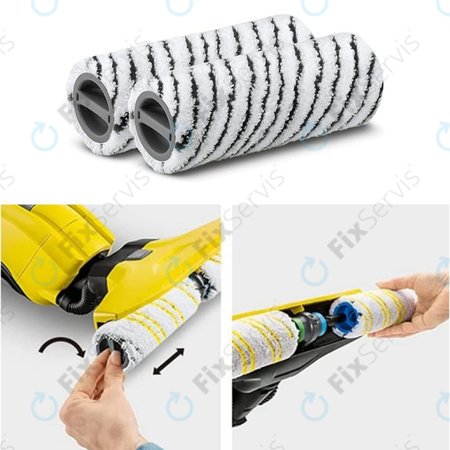 Kärcher FC 3, FC 5, FC 7 - Sada Valcov na Kamenné Povrchy (Black)