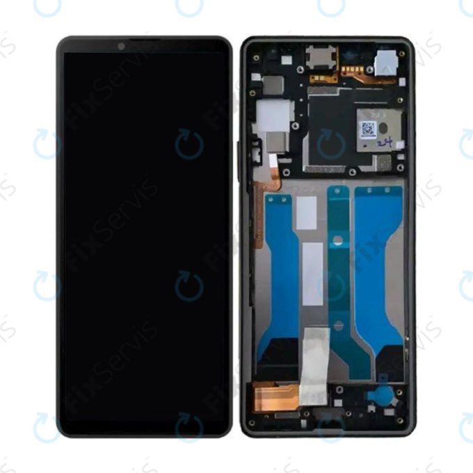 Sony Xperia 10 V - LCD Displej + Dotykové Sklo + Rám (Black) OLED