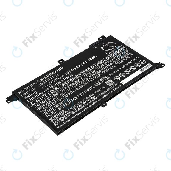 Batéria pre Asus VivoBook S14, S430FA, 3600mAh, Li-Ion, 11.55V, B31N1732, HQ