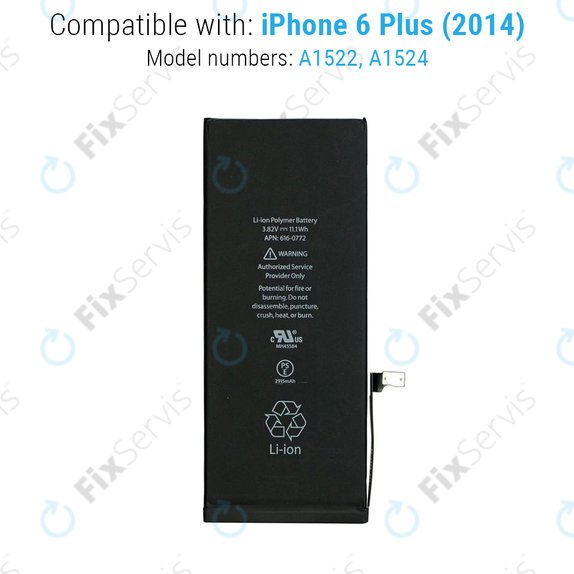 Batéria pre iPhone 6 Plus, 2915mAh