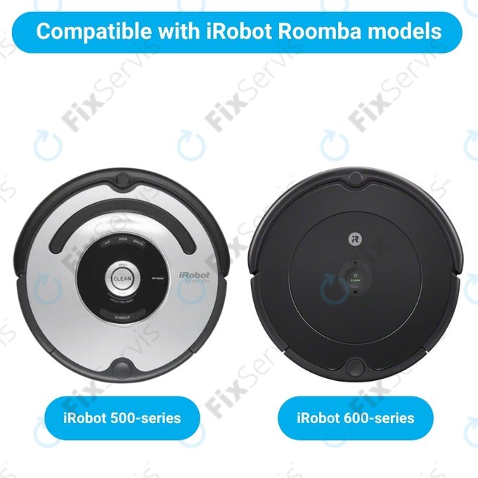 Sada náhradných dielov pre iRobot Roomba 500, 600-series (2 páry Hlavných kief, 4x Filter, 4x Bočná kefa)