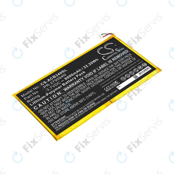 Batéria pre Acer Iconia One 10 B3-A40, 6000mAh, Li-Pol, 3.7V, PR-279594N, HQ