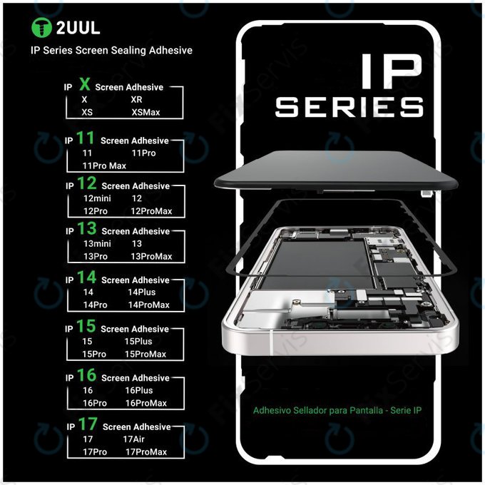 Tesniaca lepka pod LCD pre iPhone 17 Pro, 2UUL SA17P, (5ks)