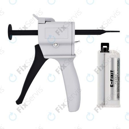 E-Fixit F14167 - AEF Štrukturálne Lepidlo na Zadné Sklá, Šošovky a LCD Rámy + Lepiaca Pištoľ