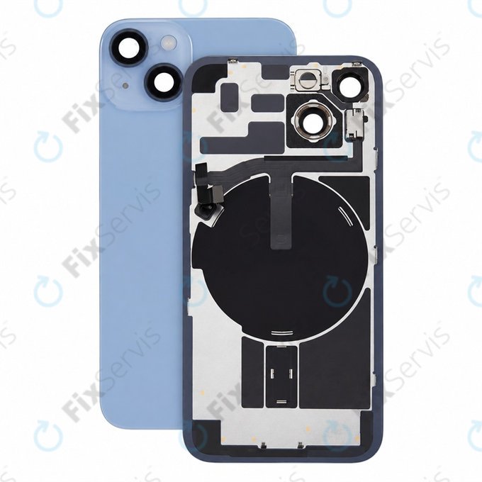 Sklo zadného housingu pre iPhone 14, Blue, Pulled A