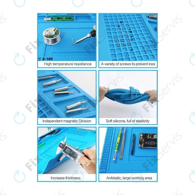 ESD Antistatická Teplovzdorná Silikónová Podložka - 45 x 30cm