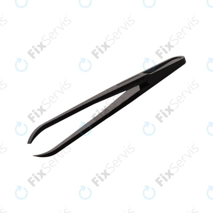 Plastová Antistatická Pinzeta s Tenkou Zakrivenou Špičkou