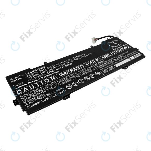 Batéria pre HP Spectre X360 15, 6750mAh, Li-Pol, 11.55V, KB06XL, HQ