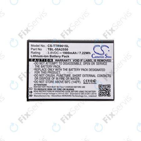 Batéria pre TP-Link M7350, 1900mAh, Li-Ion, 3.8V, TBL-55A2550, HQ