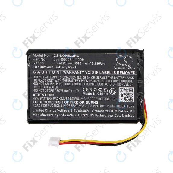 Batéria pre Logitech Harmony Touch, Ultimate, 1050mAh, Li-Ion, 3.7V, 533-000083, HQ