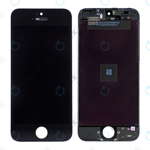 Displej pre iPhone 5, Black, Dotykové sklo s rámom