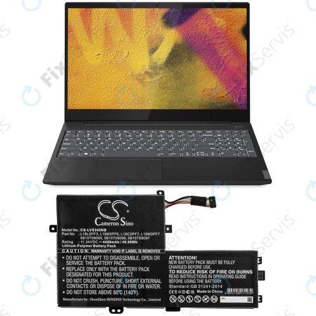 Batéria pre Lenovo IdeaPad C340 14, 15, 4400mAh, Li-Pol, 11.34V, 5B10T09095, HQ