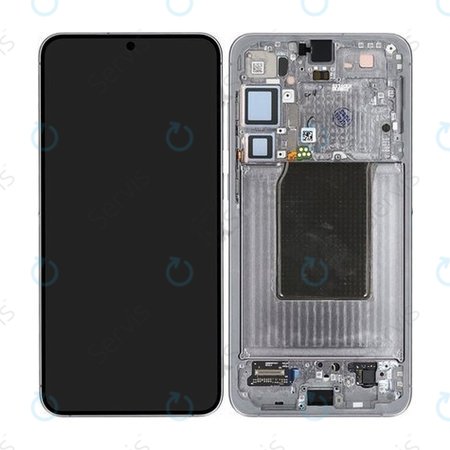 Samsung Galaxy S25 Plus - LCD Displej + Dotykové Sklo + Rám (Silver Shadow) - GH82-36368A Genuine Service Pack
