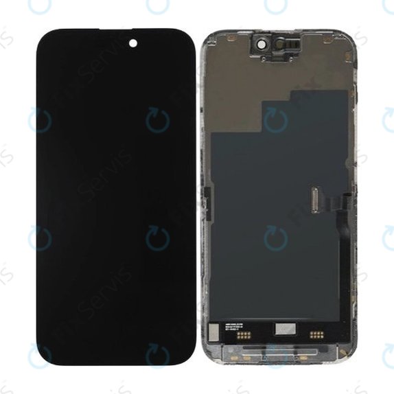 Displej Soft OLED pre iPhone 16 Plus, Dotykové sklo s rámom, FixPremium