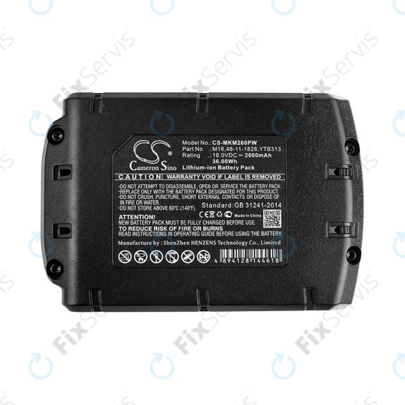Batéria pre Milwaukee, Atlas Copco, Berner, 2000mAh, Li-Ion, 18V, M18, HQ