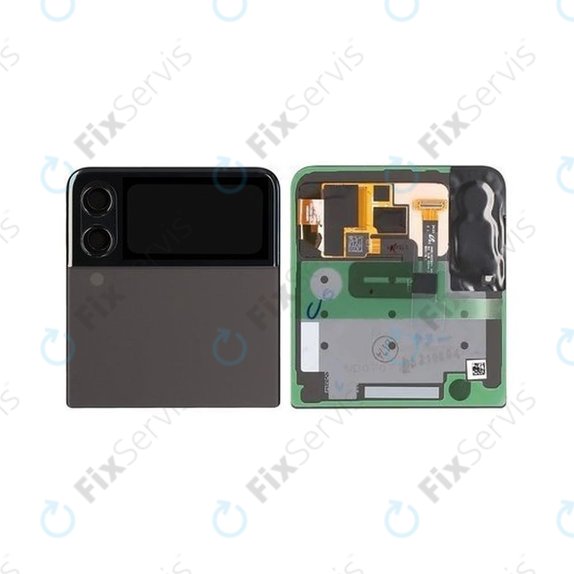 Samsung Galaxy Z Flip 3 F711B - LCD Displej + Dotykové Sklo + Rám (Vonkajší) (Phantom Black) - GH97-26773A Genuine Service Pack