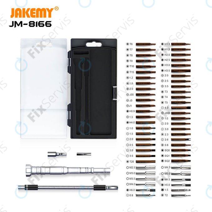 Jakemy JM-8166 - Sada Servisného Náradia pre Servis Elektroniky 61v1