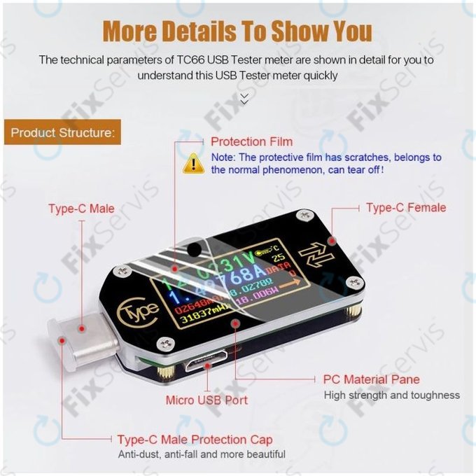 Joy-it JT-TC66C - Multifunkčný Multimeter (USB-C)