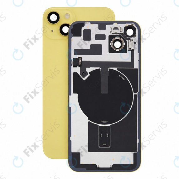 Sklo zadného housingu pre iPhone 14 Plus, Yellow, Pulled A