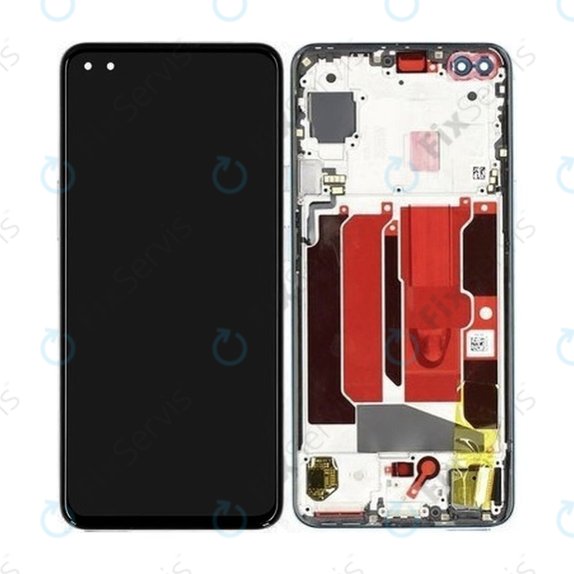 OnePlus Nord - LCD Displej + Dotykové Sklo + Rám (Blue Marble) - 2011100197 Genuine Service Pack
