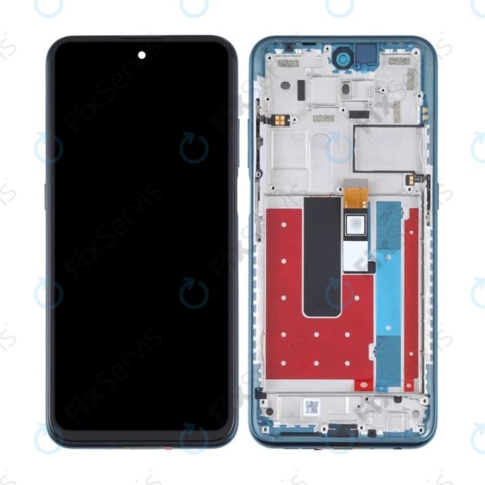 Nokia X20 TA-1341 TA-1344 - LCD Displej + Dotykové Sklo + Rám (Nordic Blue) TFT
