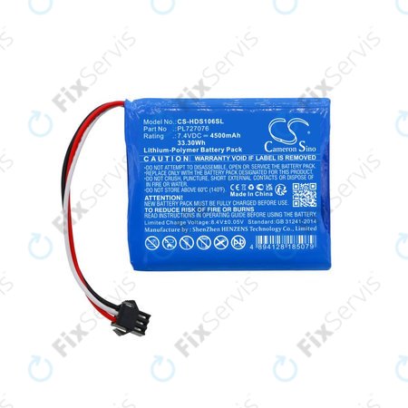 Batéria pre Hantek DSO-1062B, DSO-1202B, DSO-1202S, 4500mAh, Li-Pol, 7.4V, PL727076, HQ