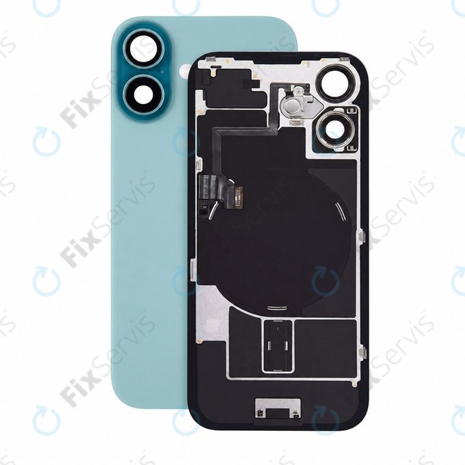 Sklo zadného housingu pre iPhone 16, Teal, Pulled A