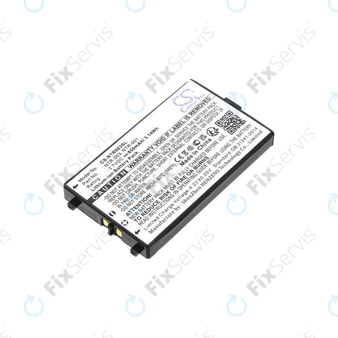 Batéria pre Nintendo, 850mAh, Li-Ion, 3.7V, NTR-003, HQ