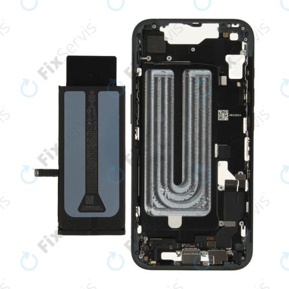 Stredný Rám s Batériou pre iPhone 16e | Black | ZD076-00697 | Genuine Apple