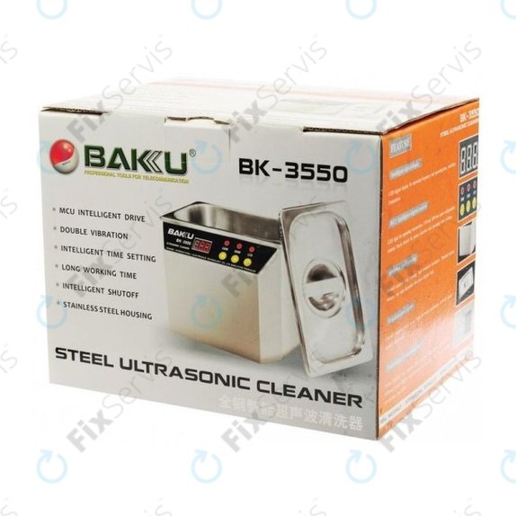 Baku BK-3550 - Ultrazvuková Čisticka z Nerez Oceli - 0.5L