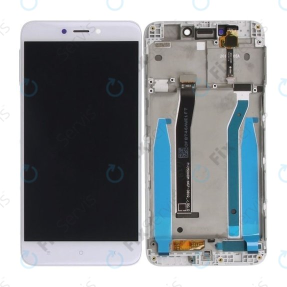 Xiaomi Redmi 4X - LCD Displej + Dotykové Sklo + Rám (White) TFT