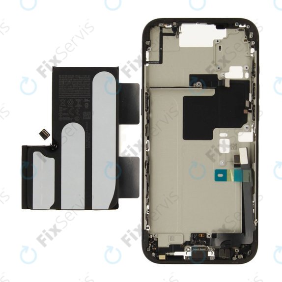 Stredný Rám s Batériou pre iPhone 16 Pro Max | Black Titanium | ZD076-00693 | Genuine Apple
