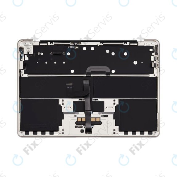 Horný rám klávesnice pre MacBook Air 13", A3113 (2024), s klávesnicou US a batériou, Starlight, 661-40229, Genuine Apple