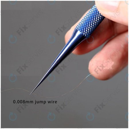 2UUL BlueT Straight Head - Titánová Pinzeta s Rovnou Hlavou (Hrot 0.1mm)