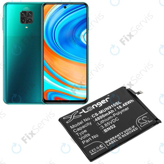 Xiaomi Redmi Note 9 Pro - Batéria BN52 4800mAh HQ
