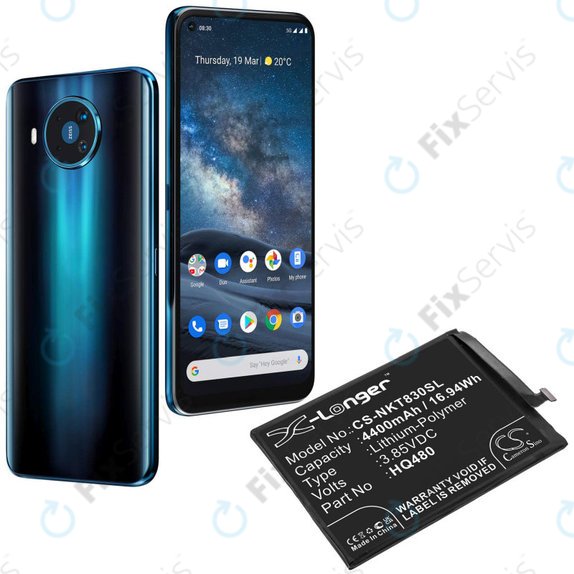 Batéria pre Nokia 8.3 2020 5G, 4400mAh, Li-Pol, 3.85V, HQ480, HQ